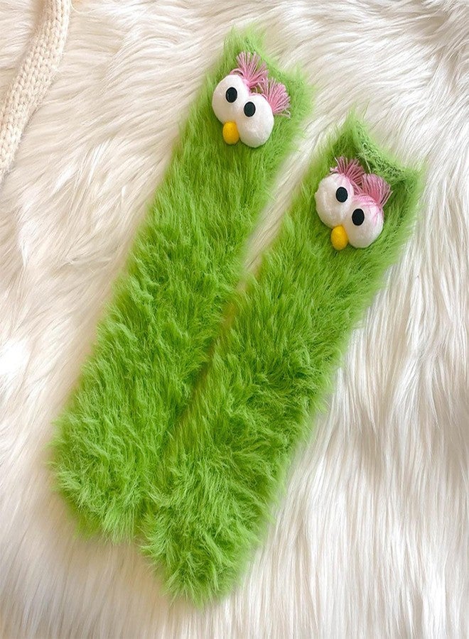 TFTSR Crazy Funny Fuzzy Silly Socks for Kids Women,Girls Fluffy Slipper Novelty Fun Socks,Boy Men Cute Cozy Soft Animal Sock - Image 2